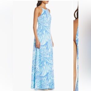 Lilly Pulitzer Margot Maxi Dress (Small, Blue)